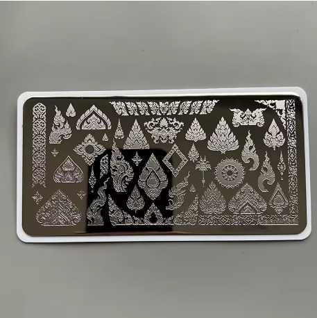 Nail Art Stamping Plate - flowers