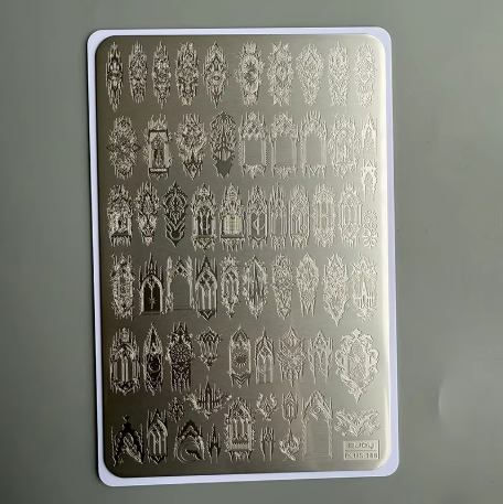 Nail Art Stamping Plate - windows