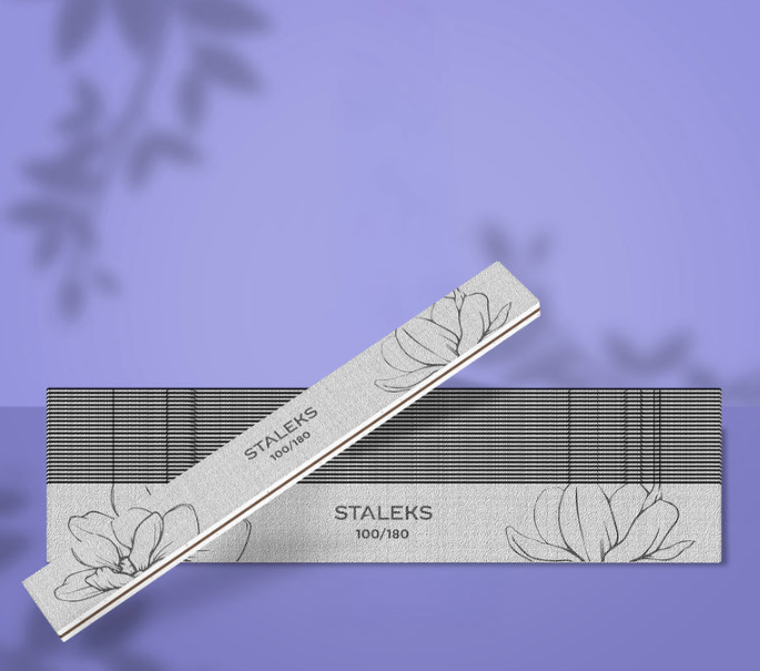 Staleks Straight mineral nail file EXPERT 20 100/180grit - 25 pack