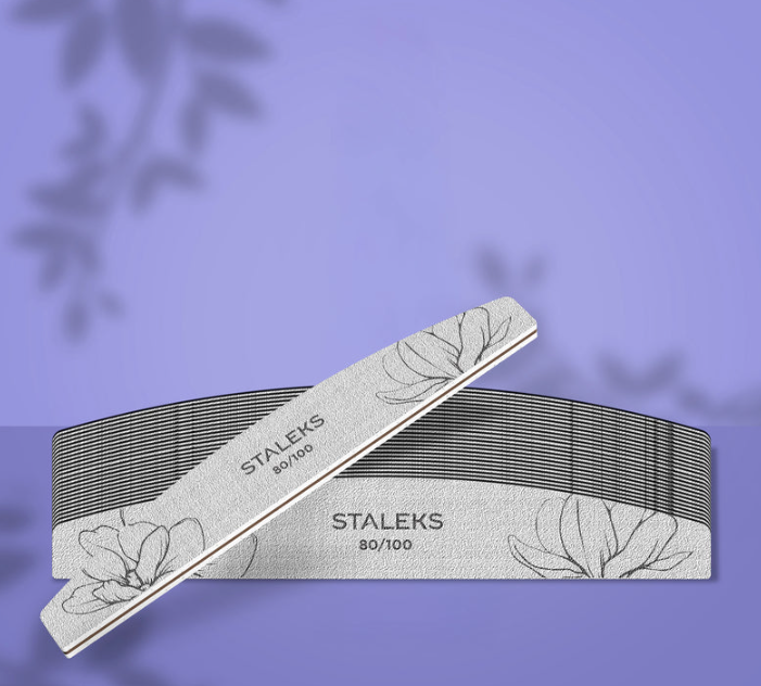 Staleks Crescent mineral nail file EXPERT 40 80/100 grit - 25 pack