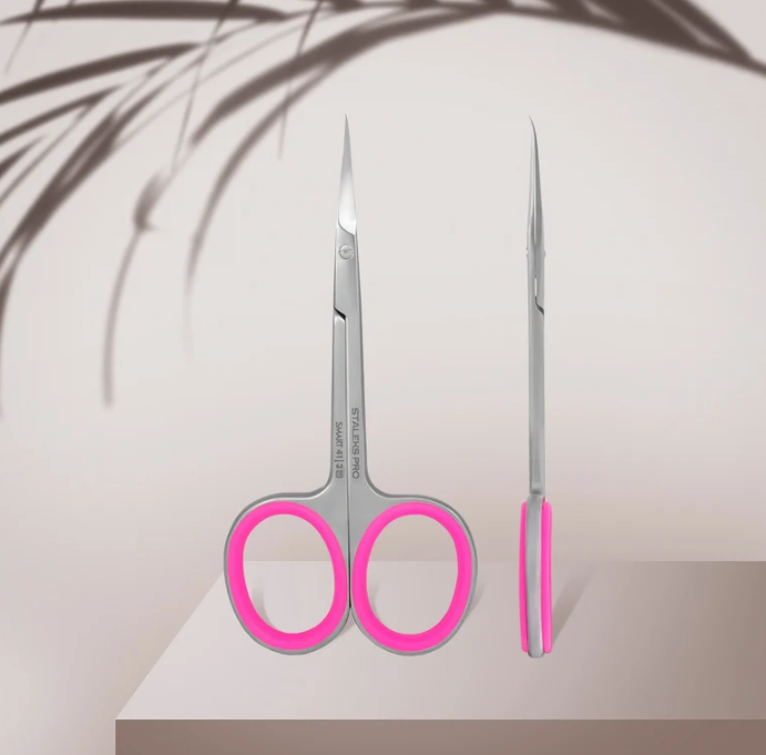 Staleks Professional cuticle scissors with hook SMART 41 TYPE 3